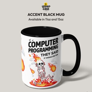 Grappige mok computerprogrammeur, cadeau softwareontwikkelaar afbeelding 3