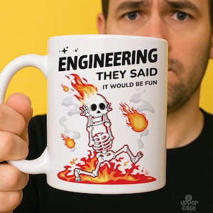 Funny Engineering Mug – They Said It Would Be Fun – Engineer Gift