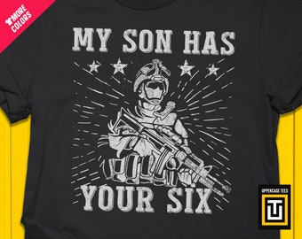 Army Mom / Dad T-Shirt, mein Sohn hat Ihre Sechs, Soldaten Geschenk