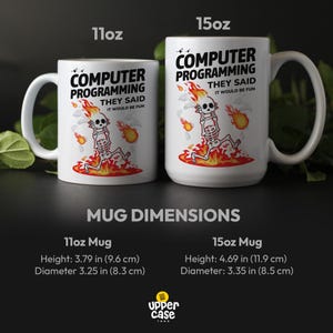 Grappige mok computerprogrammeur, cadeau softwareontwikkelaar afbeelding 2