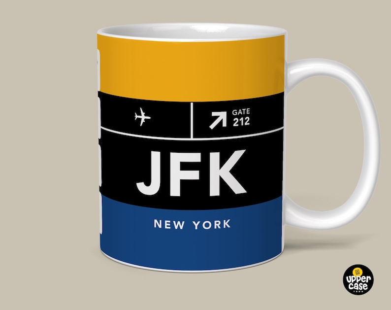 UppercaseTees JFK Airport Code Mug - Thumbnail 3
