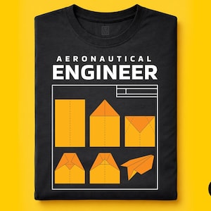 Flygplansingenjör T-shirt | Rolig pappersflygplanspresent