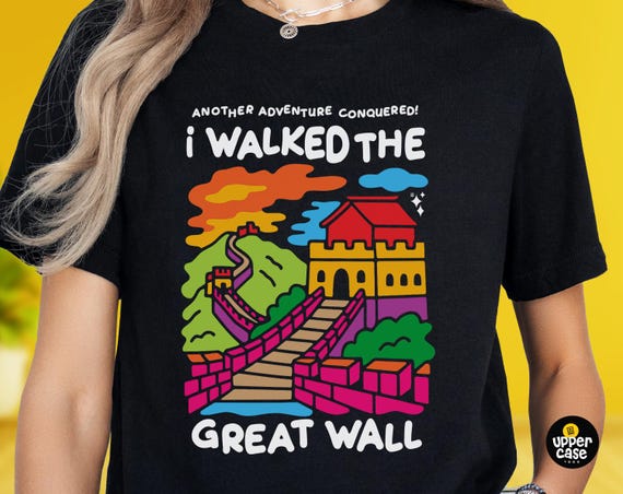 Great Wall of China T-shirt, Travel Souvenir Tee, World Traveler 