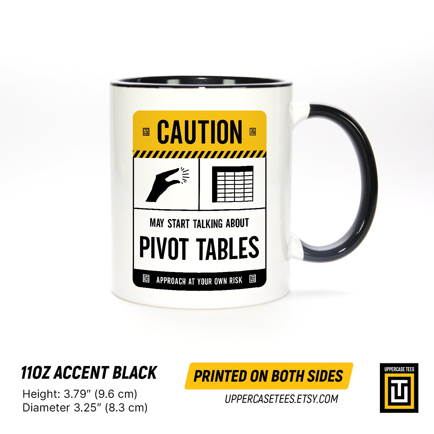 Funny Data Analyst Mug, Caution May Start Talking About Pivot Tables ...