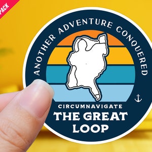 Geweldig lus stickervel, vaaravontuur, rondvaartcadeau