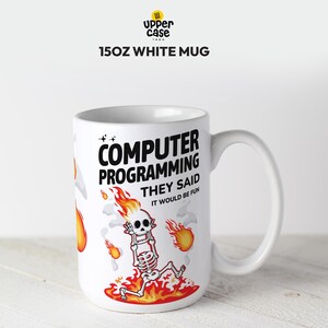 Grappige mok computerprogrammeur, cadeau softwareontwikkelaar 15 oz White