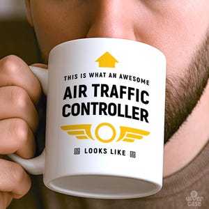 航空管制官マグカップ | ATCコーヒーカップ | 素晴らしい航空管制官の姿