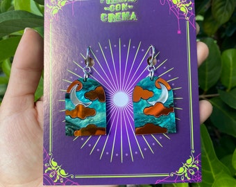 Spooky Nightsky Cloud Earrings | Acrylic Earrings