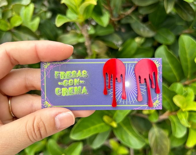 Bloody Red Drip Studs | Acrylic Earrings