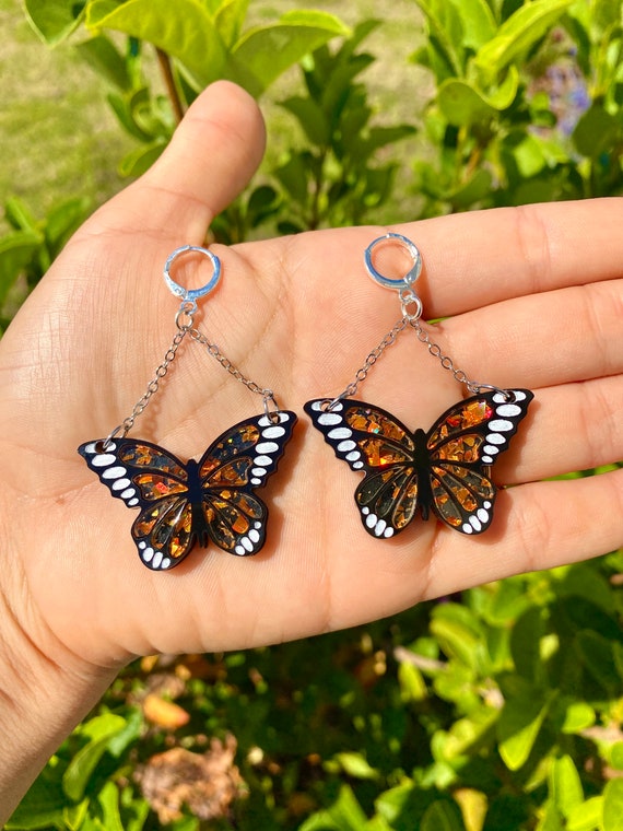 Monarch Butterfly Earrings – Zevar King
