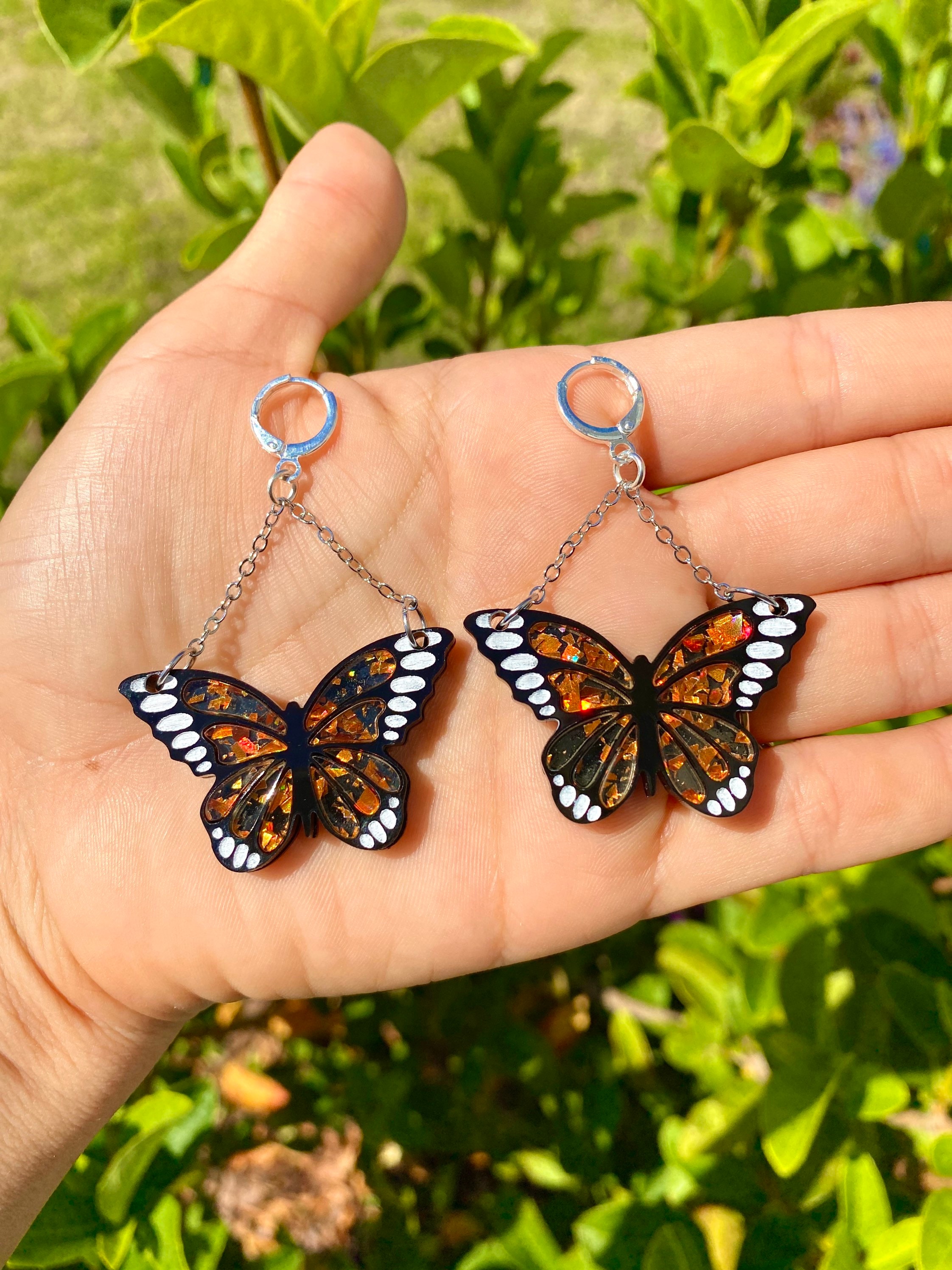 SVG Monarch Butterfly Earrings — Partyof4Crafts