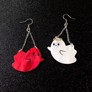 Devil & Angel Ghost Earrings | Acrylic Earrings