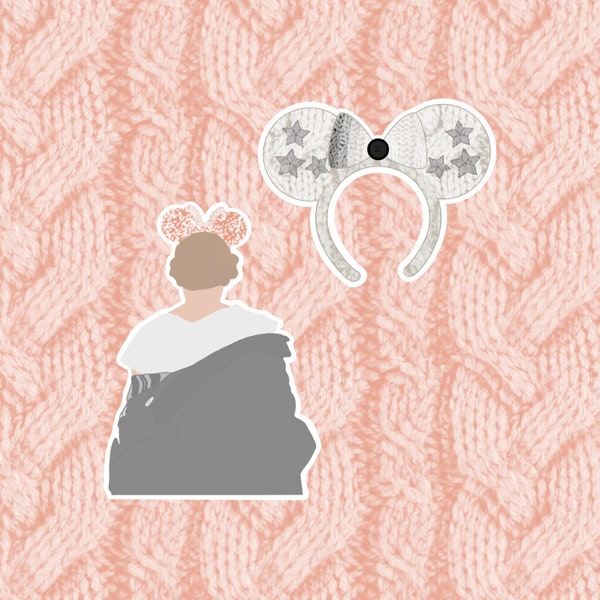 TS Ears Cardigan Folklore Photo Sticker Decals (Individual Or Set)