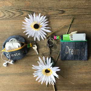 Handmade Wallet, Keychain Pouch, Keychain Wallet, Coin Pouch Keyring, Ear Pods Case, Ear Plugs Case, Credit Card Holder, Money Purse