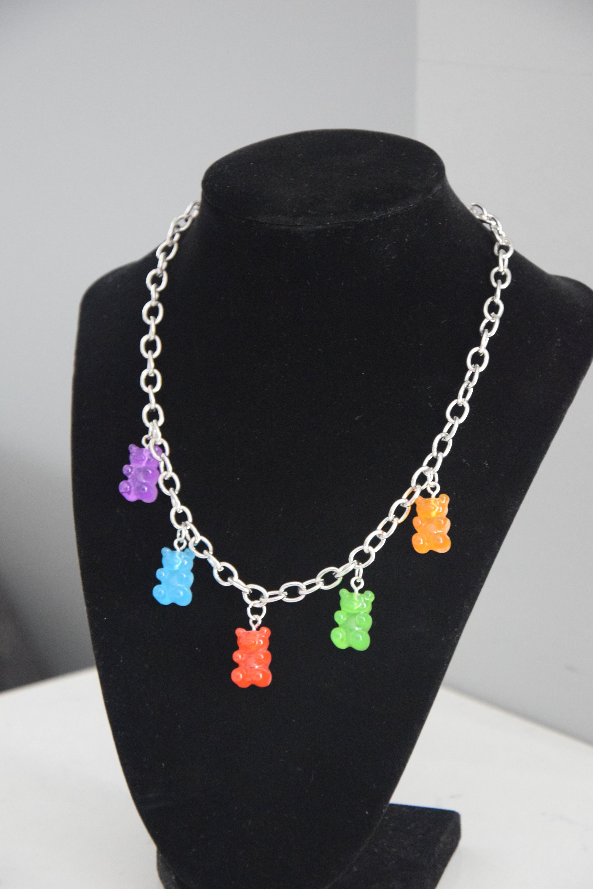 Gummy Bear Choker Necklace Gummy Bear Necklace Gummy Bear Etsy