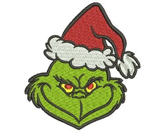 Grinch Embroidery Etsy