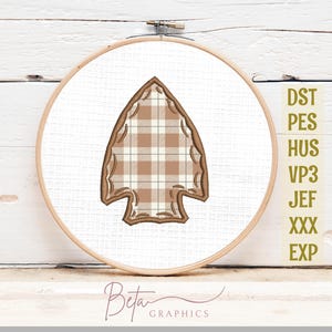 ArrowHead applique machine embroidery design files, digital download, dst, pes, jef, exp, hus, xxx, vp3, EMB