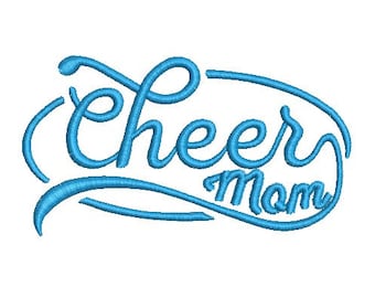 Cheer mom machine embroidery design files