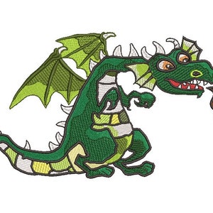 Dragon machine embroidery design