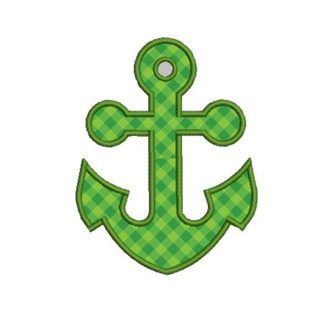 Anchor Embroidery Design Machine Embroidery Etsy