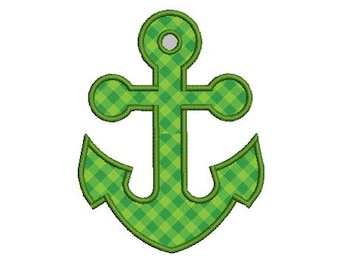 Anchor applique machine embroidery design