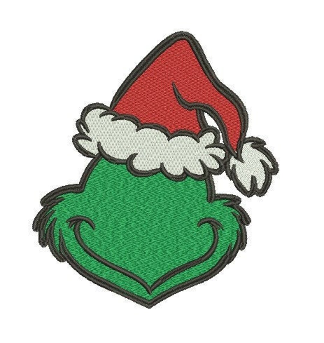 Faceless Grinch Machine Embroidery Design Etsy
