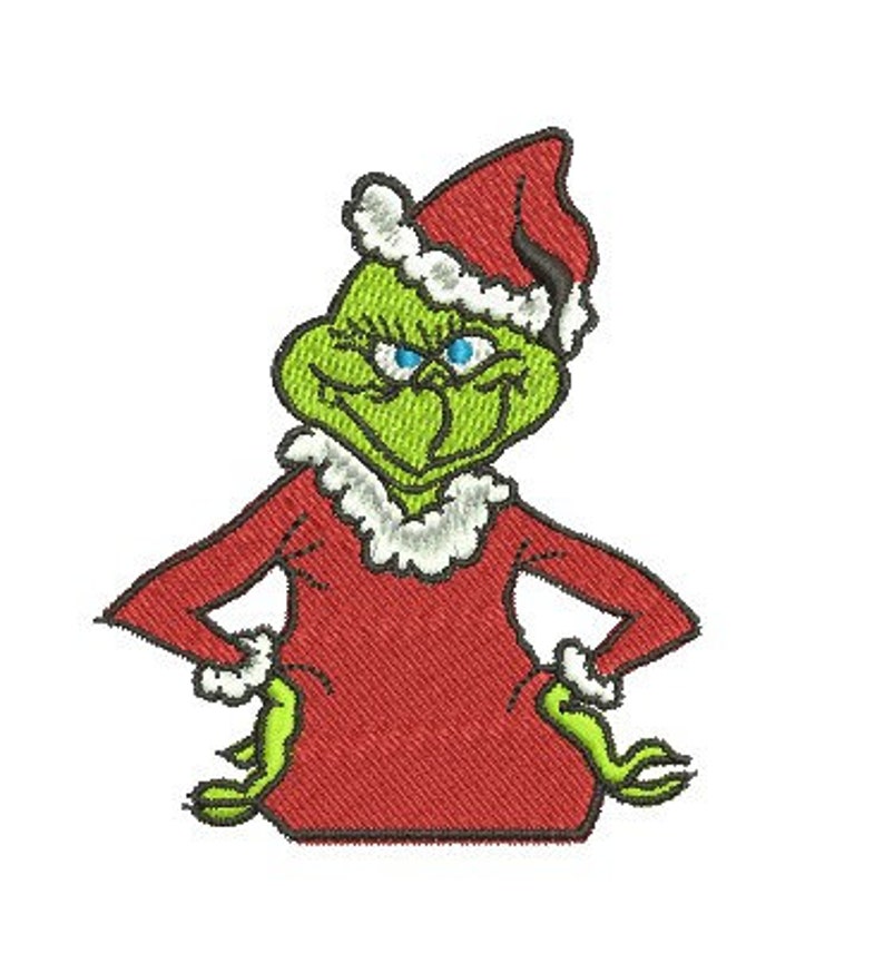 Grinch Machine Embroidery Design Etsy