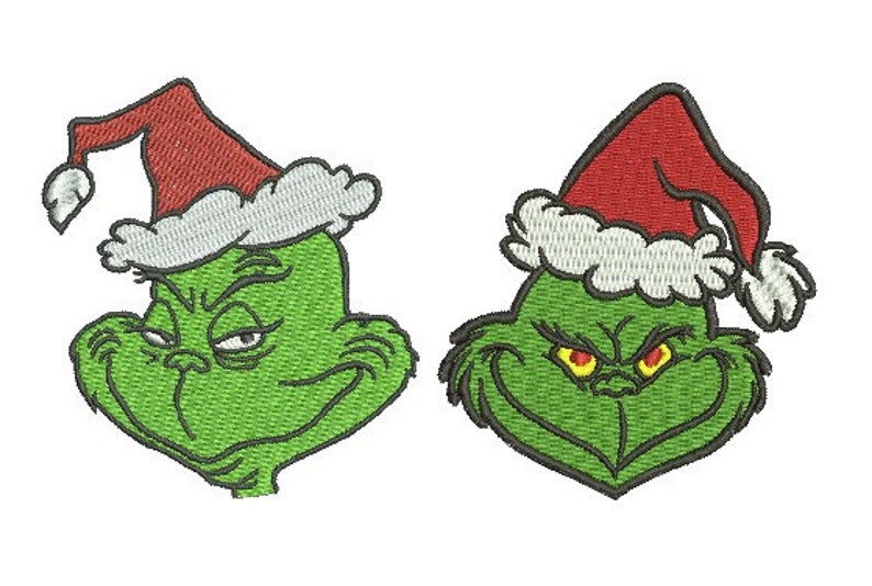 Grinch Design Pack Machine Embroidery Designs Etsy