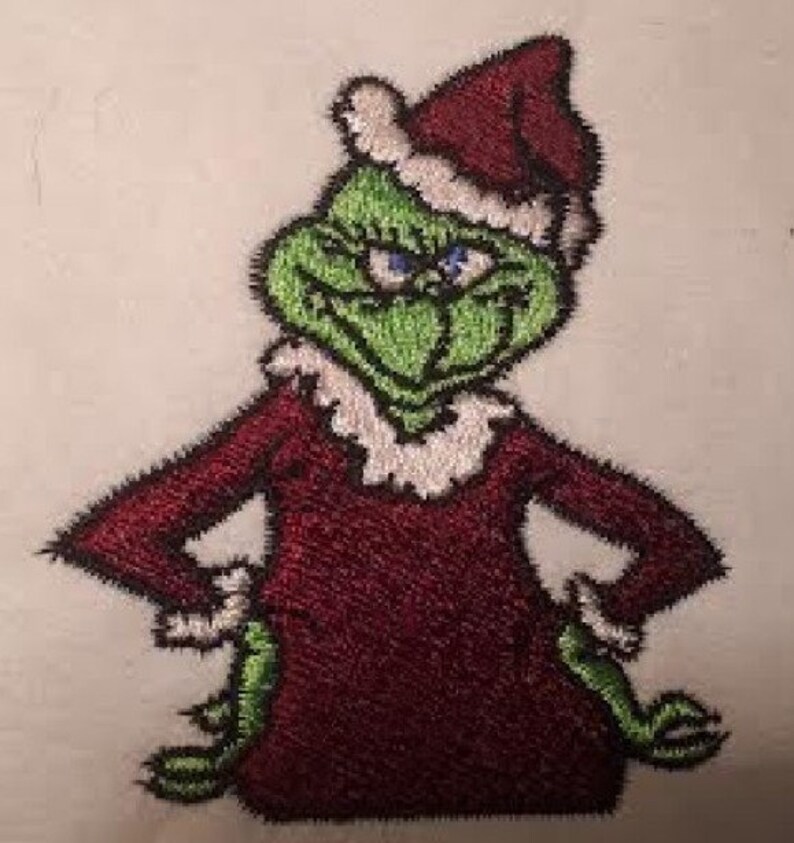 Grinch Machine Embroidery Design