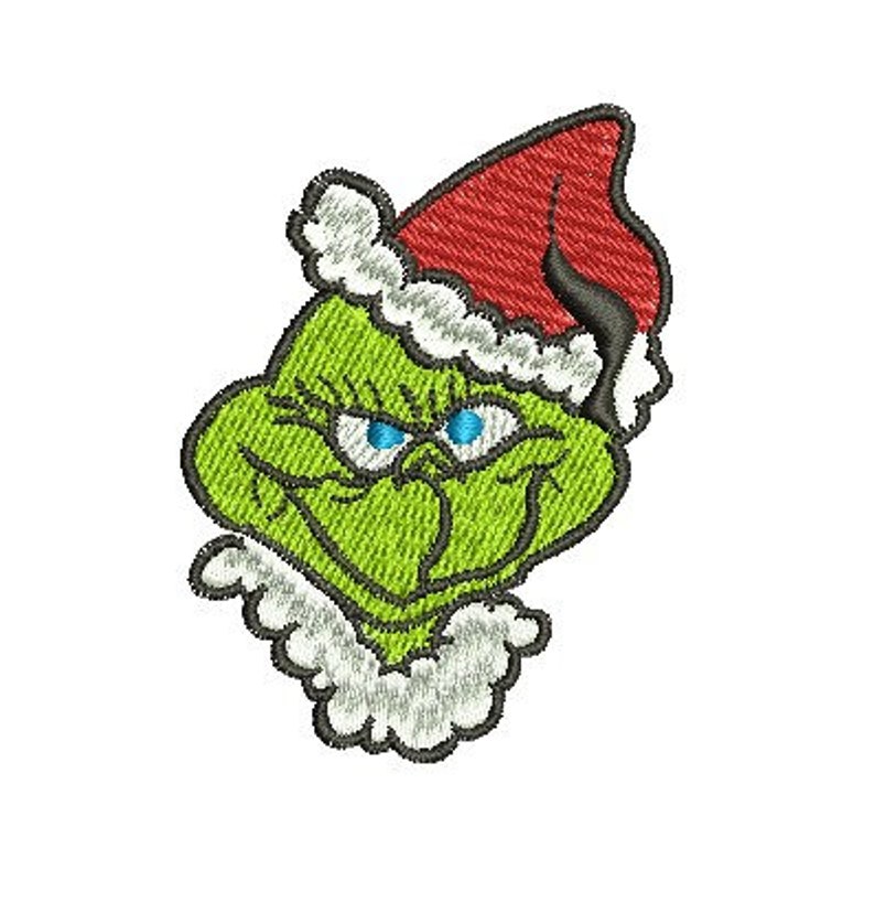 Grinch Machine Embroidery Design Etsy