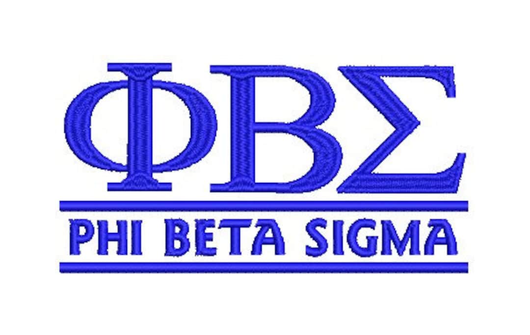 Phi Beta Sigma Embroidery Design Etsy