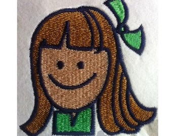 Girl Scout machine embroidery design