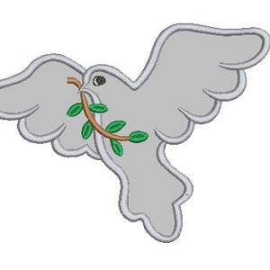 Peace Dove applique embroidery design