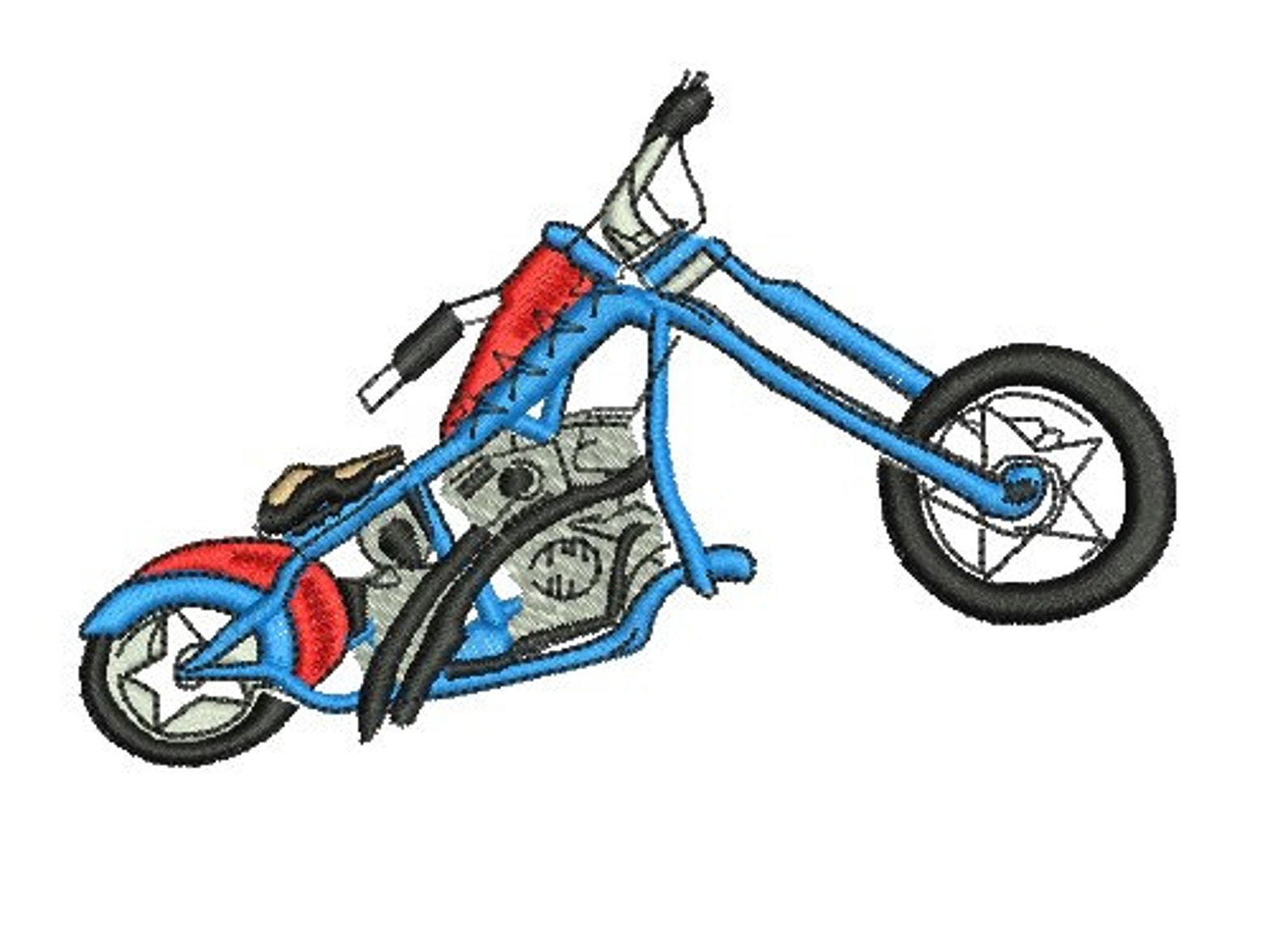 Bike Embroidery Design Machine Embroidery Etsy UK