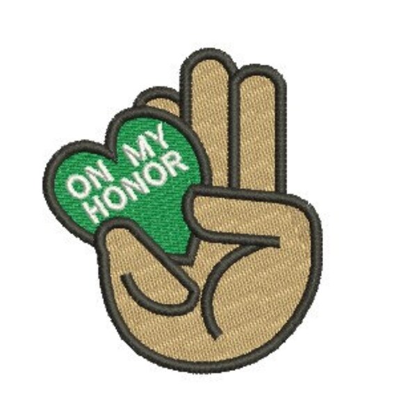 Girl Scout Embroidery Design Etsy