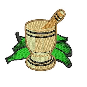 Plantains machine embroidery design