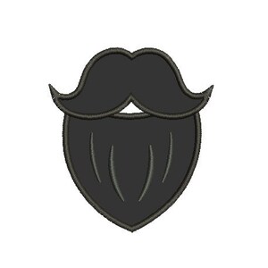 Puede incluir: Ilustración de dibujos animados en blanco y negro de un bigote y una barba.