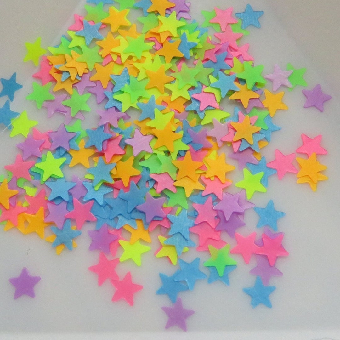 Back in Stock Little Star Confetti Glitter Neon Colours Etsy UK