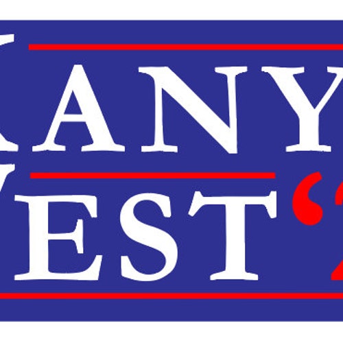 Kanye West 2024 President Campaign 3 X 2 Sticker Great for Etsy Australia