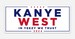 Kanye West 2024 President Campaign 3” X 2” Sticker - Great for Hydroflasks, Laptops, etc. 
