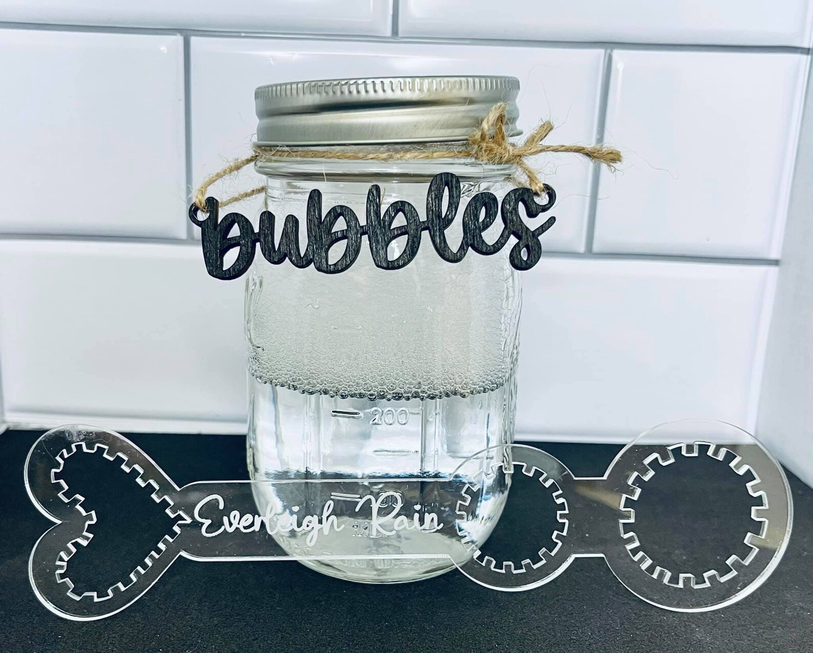 Digital File Only Custom Bubble Wand Design Acrylic Bubble Etsy