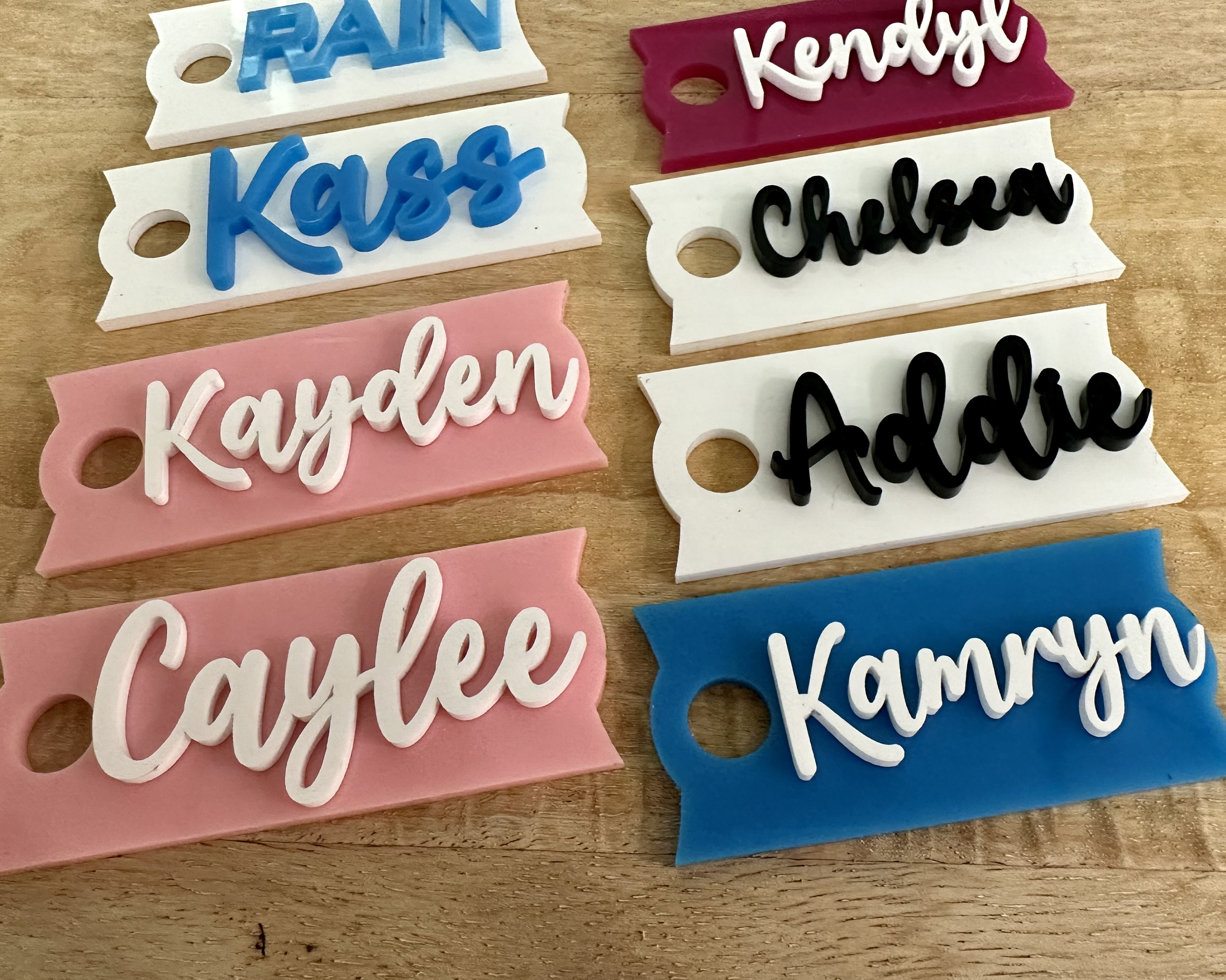 LASFOUR Personalized Stanley Cup Name Plate, Stanley Cup  Accessories Name Plate, Stanley Name Plate 30oz/40oz, Custom Stanley Cup  Name Plate For Lid, Acrylic Name Plate Gifts: Tumblers & Water Glasses
