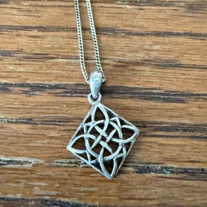 Sterling Silver Celtic Cross Necklace