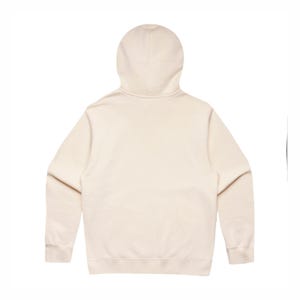 Puede incluir: Sudadera con capucha color crema con capucha y mangas largas. La vista trasera de la sudadera muestra un dise&ntilde;o simple y minimalista. La tela parece suave y c&oacute;moda, adecuada para ropa casual.