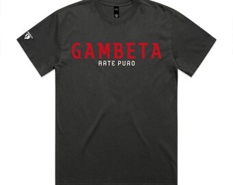 Camiseta con capucha Gambeta Heavyweight / Estampado de terciopelo suave Moda futbolística