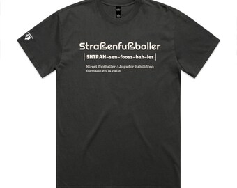 Straßenfußballer Heavyweight Tee Hoodie | Soft Flock 3D Print, Textured Soccer Shirt