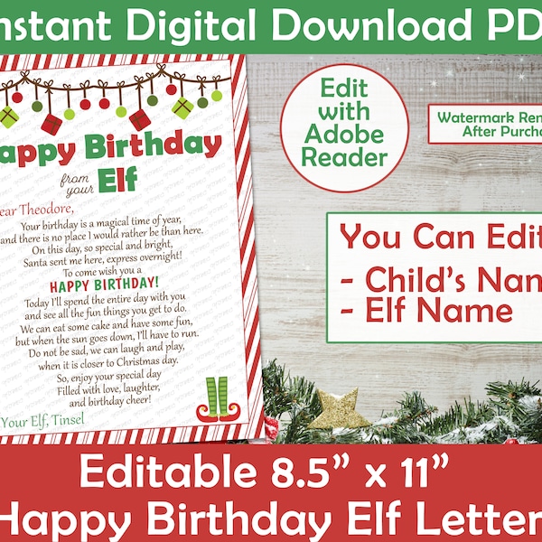 Elf Printable - Etsy