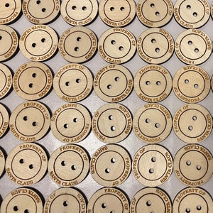 Wooden Santa&#39;s Lost Buttons | Santa Claus Wooden Buttons | Father Christmas | Christmas Eve | Lost Button