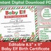 Elf Birthday Letter Happy Birthday From Your Elf Letter Printable ...