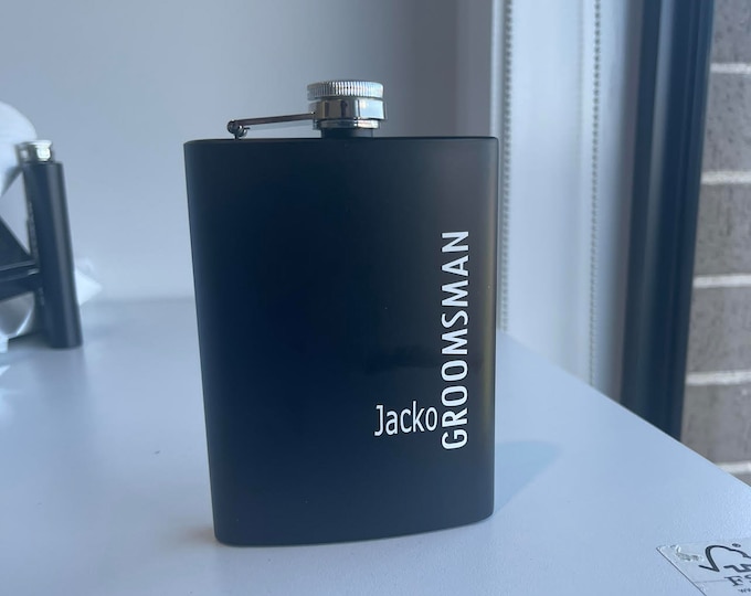 Groomsmen Gifts - Gift for Groomsmen - Groomsman Gift - Groomsmen Flasks - Personalised Flasks for Groomsmen - Flasks for Groomsman